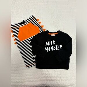 Cat & Jack “Milk Monster” Halloween Outfit